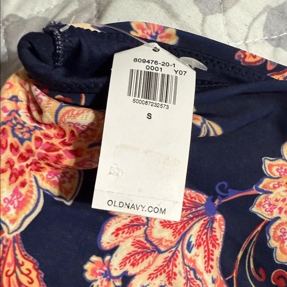 Floral High-Waisted Old Navy Bikini Bottom S - Picture 7 of 7